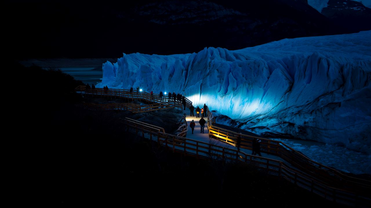 Geleira Perito Moreno Com Lua Cheia (1)