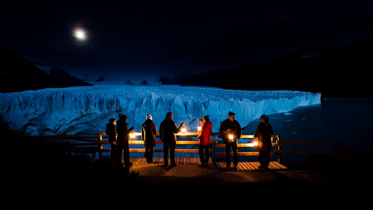 Geleira Perito Moreno Com Lua Cheia (3)